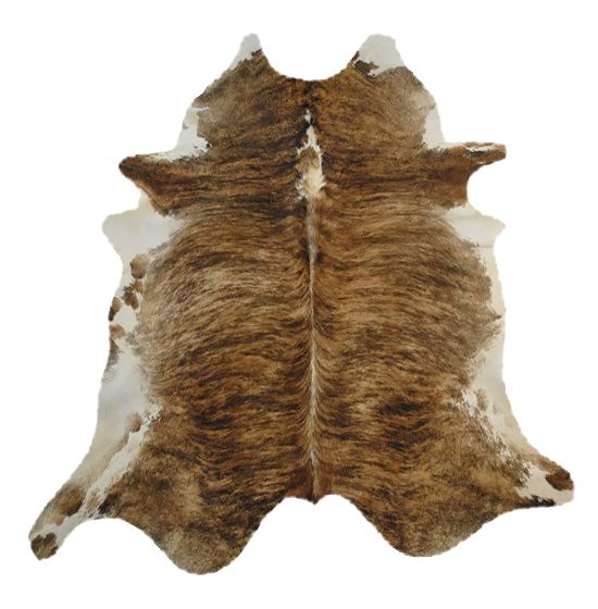 Cowhide Strap Tan W White or Tri-color Hide in Black White 