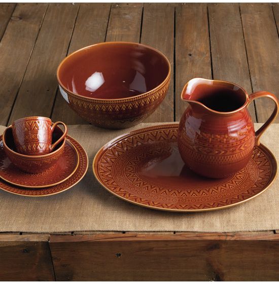 Rust Taste of the Southwest Dinnerware Collection
