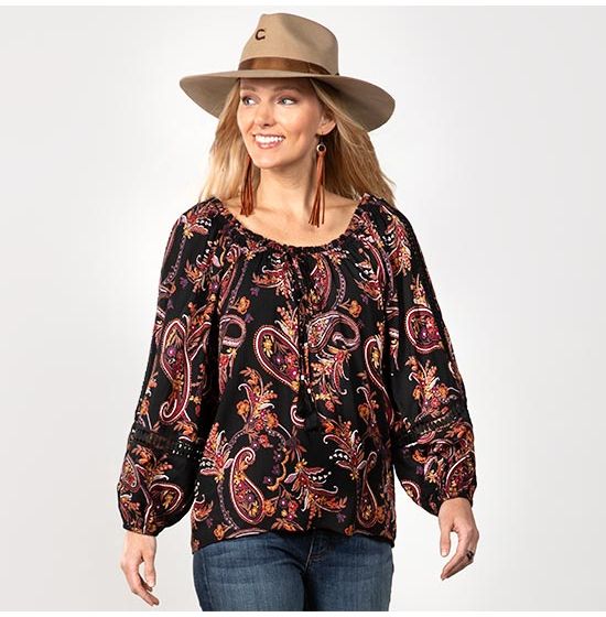 Paisley Whisper Top