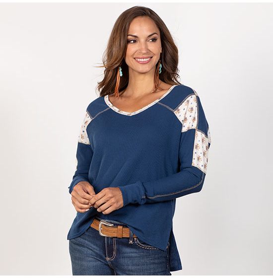 Panhandle Ditsy Dolman Top