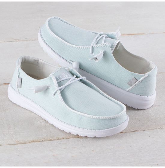 Hey Dude Wendy Boho Stitch Sky Blue Shoes