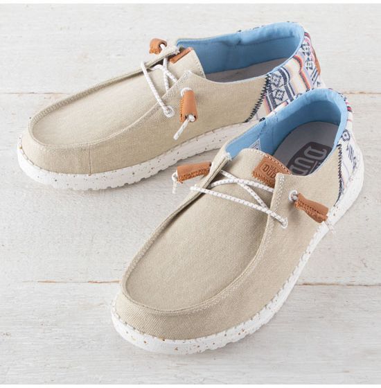 Hey Dude Wendy Funk Baja Natural Shoes