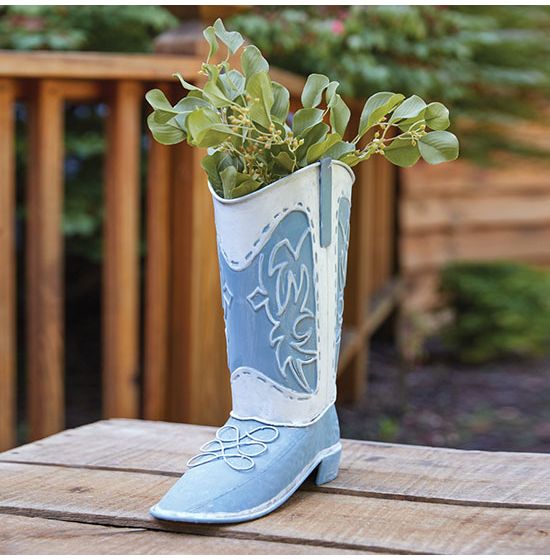 Decorative Cowgirl Boot Accent Planter