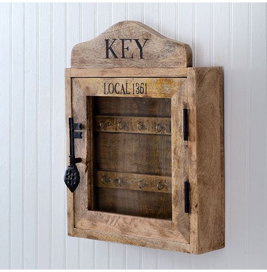 Rustic Wooden Hanging Key Box