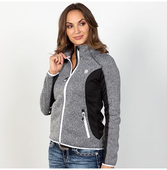 Roper Women's Grey Fleece Jacket