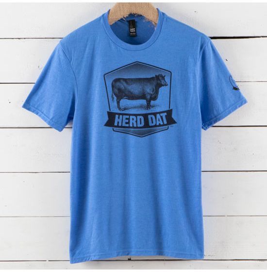 Mason Jar Herd Dat Heather Blue T shirt