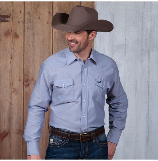 Wrangler Western Chambray Work Shirt