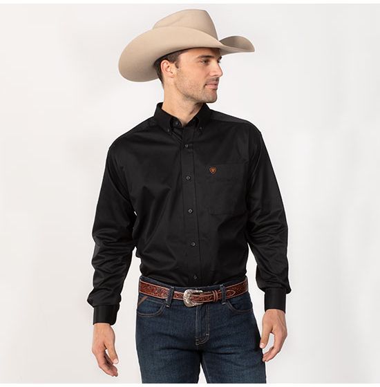 Ariat Black Solid Twill Shirt