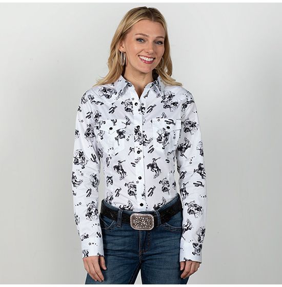 Wrangler Riding In The Desert Blouse