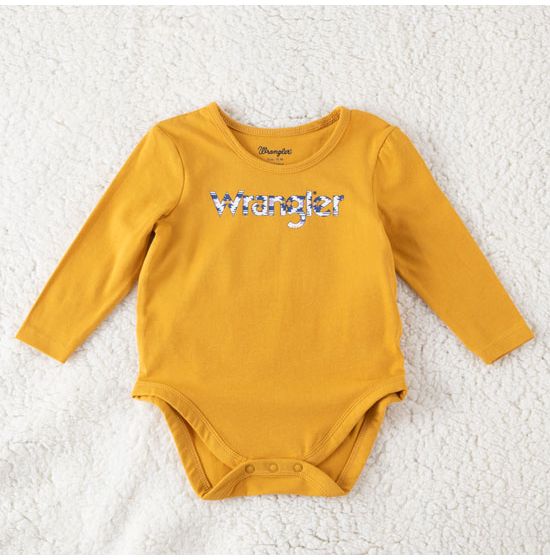 Wrangler Infant Yellow Logo One Piece