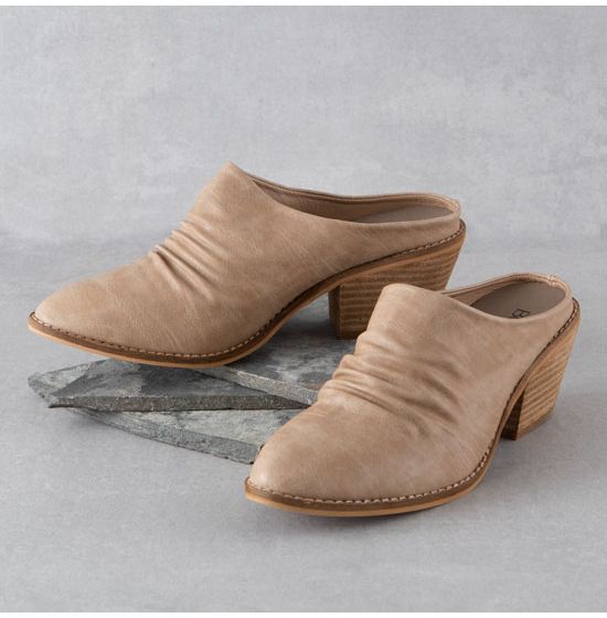 Corkys Taupe Mules