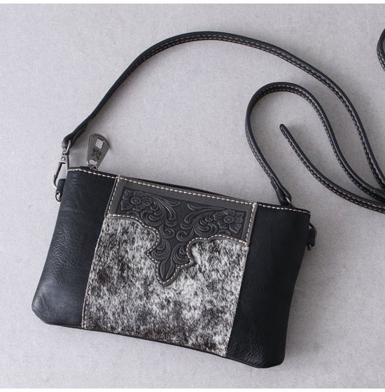 Stockyards Cowhide Crossbody Bag