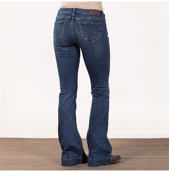 Rock & Roll Cowgirl Eden Trouser Mid-Rise Jeans