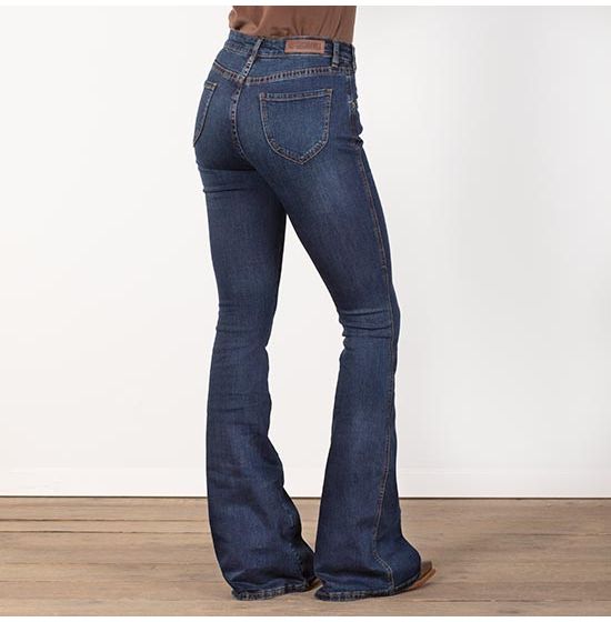 Rock & Roll Cowgirl Southwest High-Rise Flare Jeans