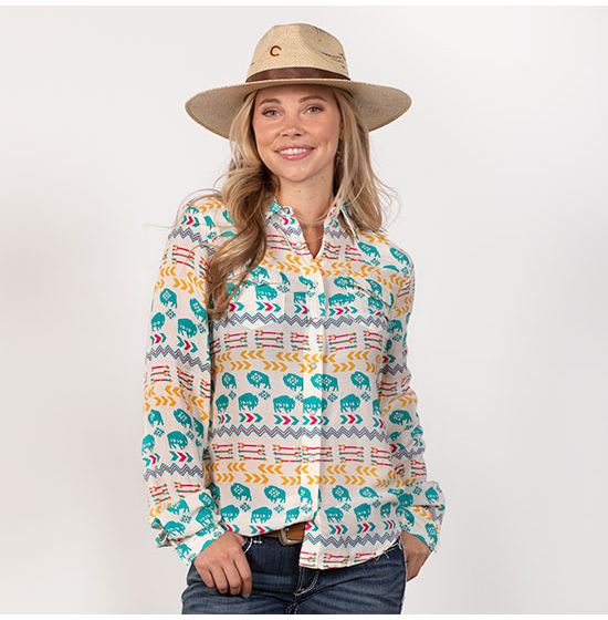 Roper Buffalo Roam Top