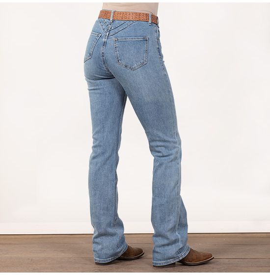 Rock & Roll Cowgirl High Rise Light Wash Bootcut Jeans