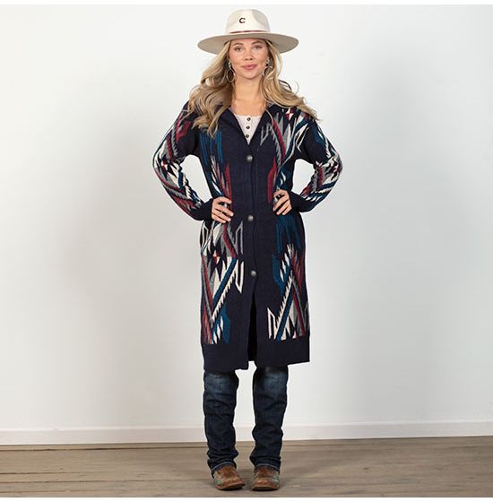 Ariat Chimayo Navy Aztec Cardigan