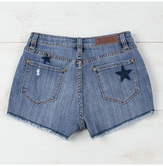 Jean shorts with stars on them new arrivals
