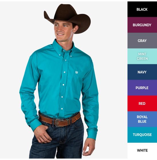 Cinch Solid Pinpoint Shirt