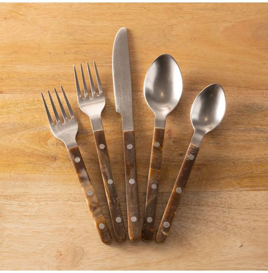 Sable Resin 5 Piece Flatware Set