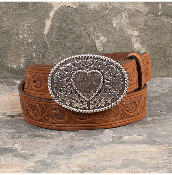 Girl s Trophy Heart Belt with Buckle