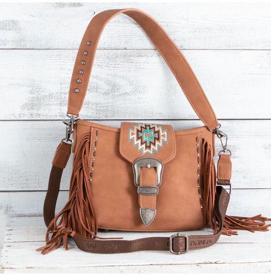 Oakland Brown Aztec Handbag