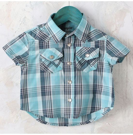 Wrangler Infant & Toddler Tame Blue Shirt