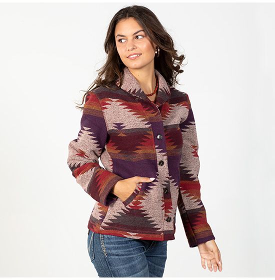Alcova Purple Aztec Jacket