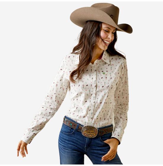 Ariat REAL Kirby Stretch Santa Fe Top