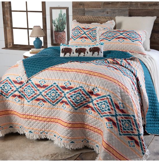 Sundance Southwest Ruffled Quilt Set Collection