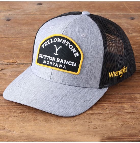 Wrangler Yellowstone Patch Grey Ball Cap