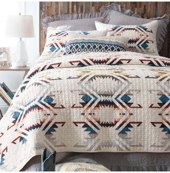 Pendleton White Sands Southwest Quilted, Southwest Bedspreads Twin