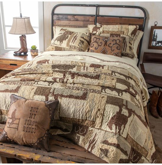 Vintage Cowboy Quilt Set by Wrangler