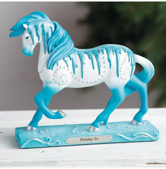 Holiday Ice Painted Pony Statue