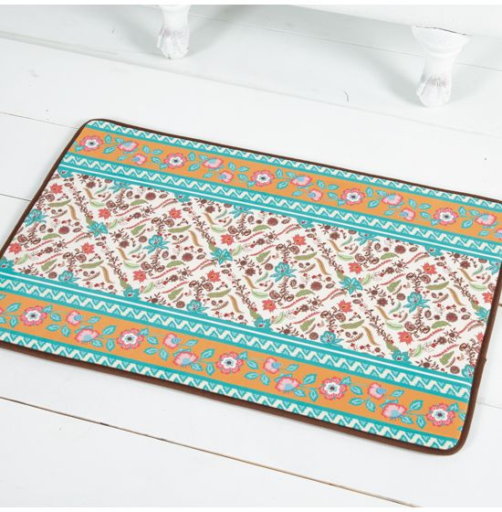 Western Blooms Memory Foam Bath Mat