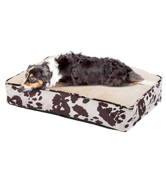 Cowhide Printed Dog Bed