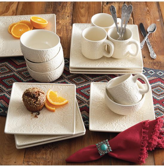 Cream dinnerware cheap