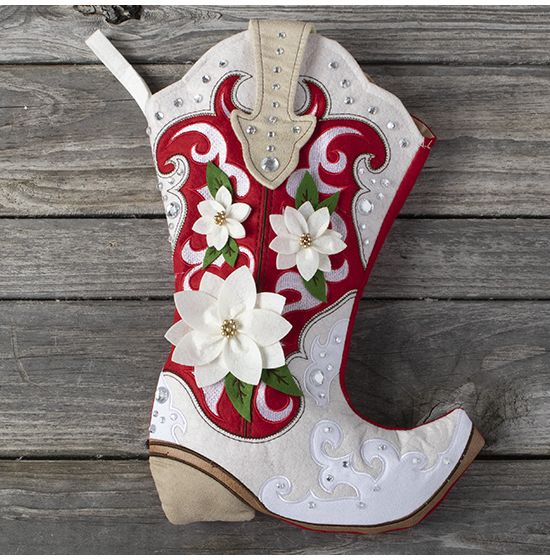 Cowboy boot stocking deals