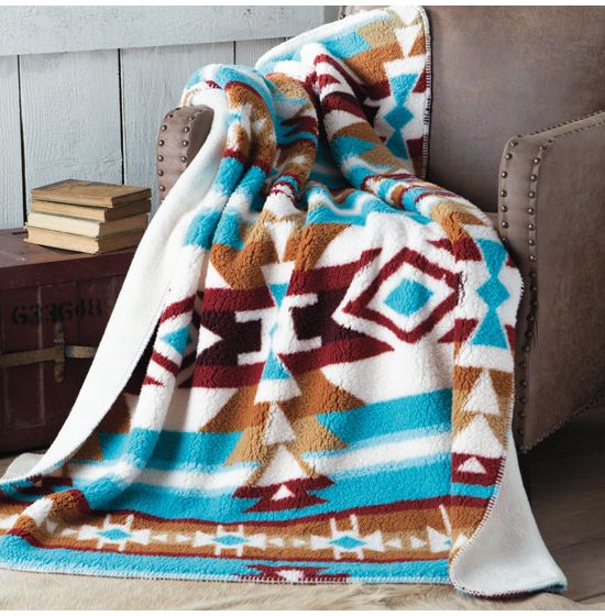 Sherpa aztec blanket 2025