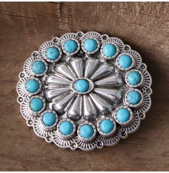 Turquoise Concho Buckle