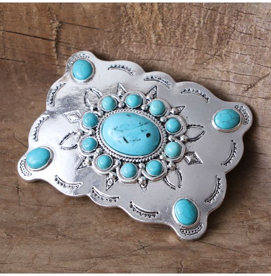 Turquoise Square Buckle