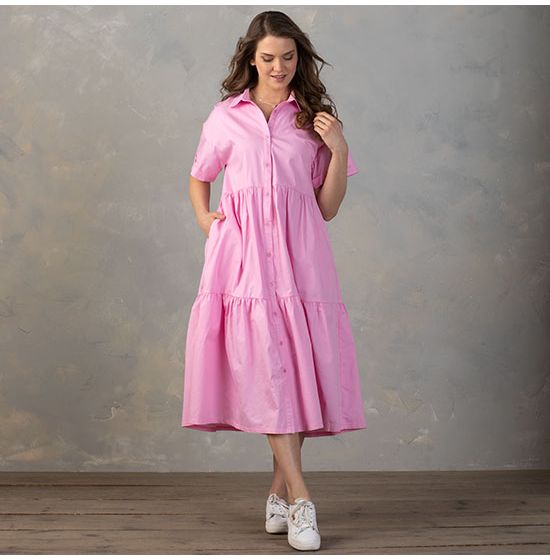 Country Grace Pink Tiered Dress