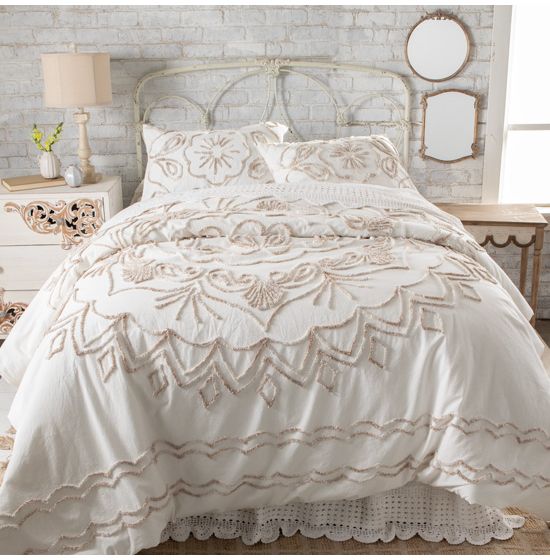 Country Grace Chenille 3-Piece Comforter Set