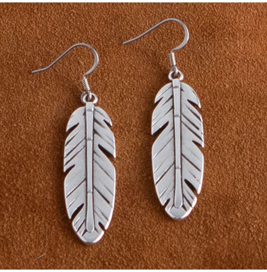 Feather Dangle Earrings