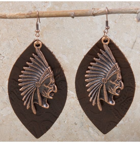 Indian head earrings hot sale