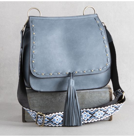 Denim Guitar Strap Crossbody Bag