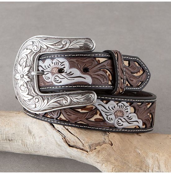 Nocona Floral Eyelet Belt