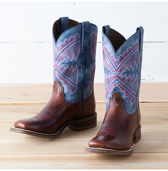 Nocona Hero Naida Boots Blue