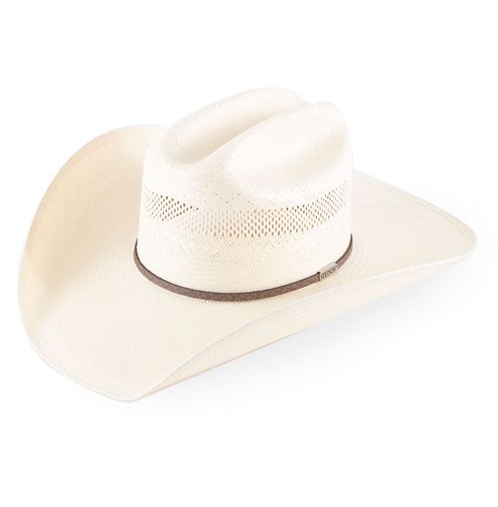 Stetson 10X Plait Straw Hat - White