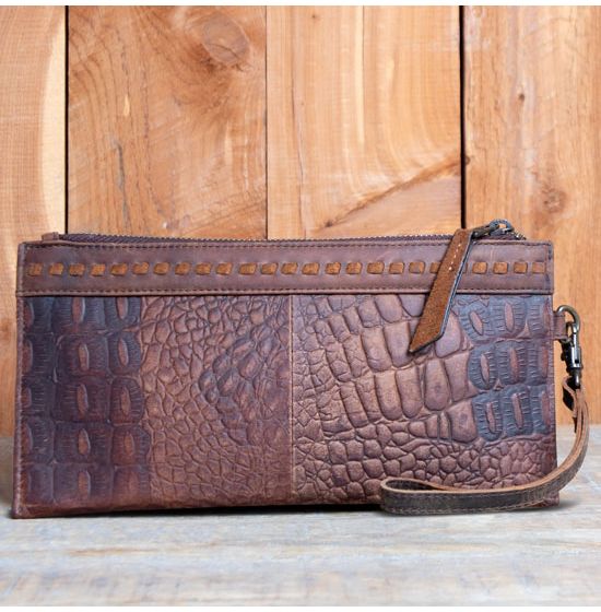 STS Catalina Croc Collection Clutch